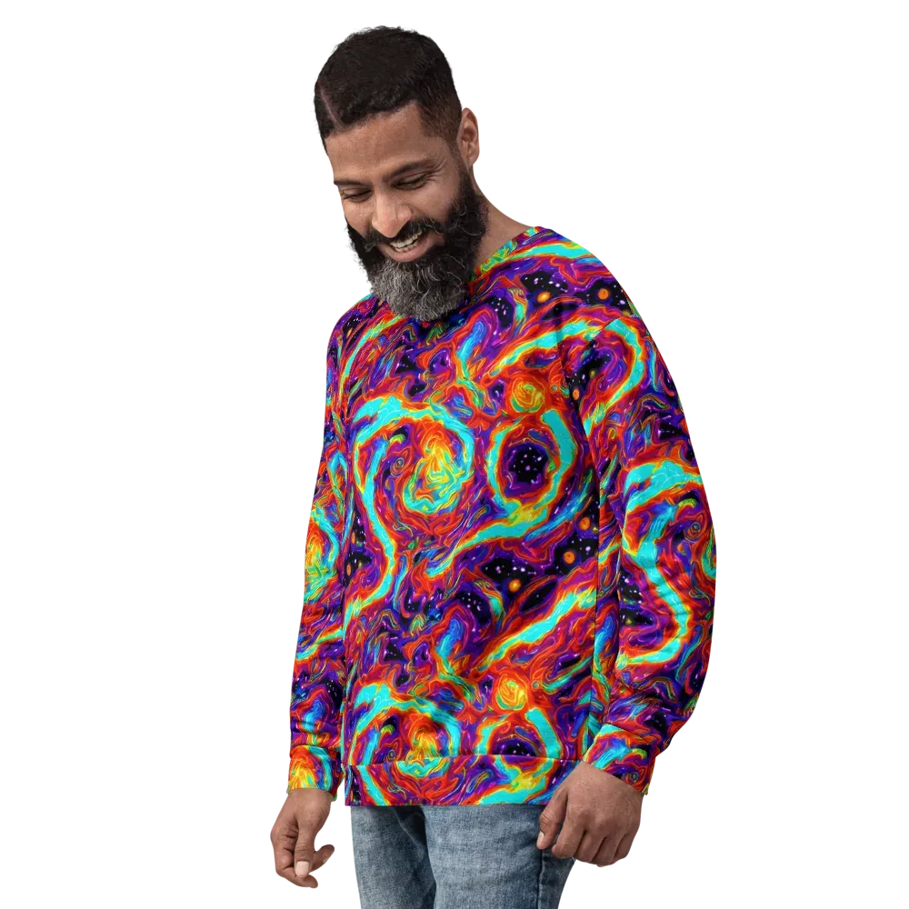 Spectrum On Fire on Sweatshirt — Left Front