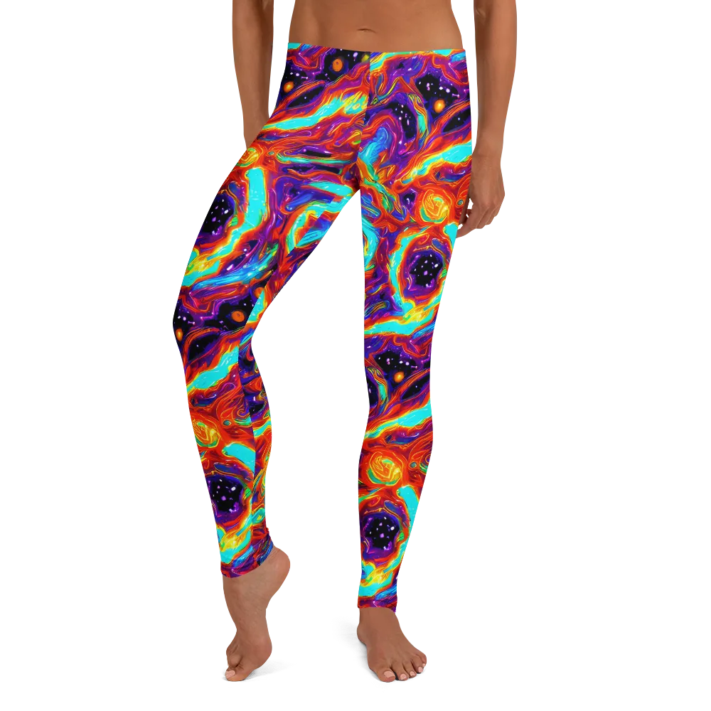 Spectrum On Fire on Leggings — Front