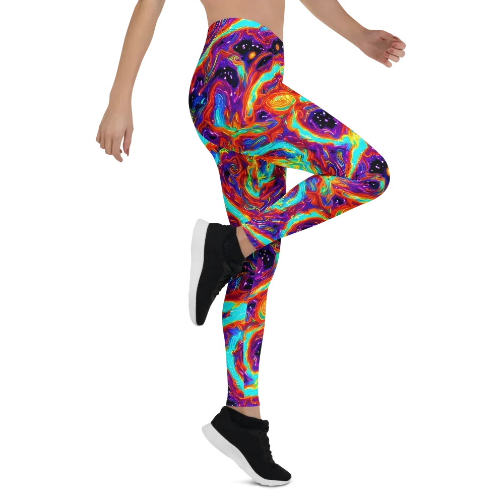 Spectrum On Fire on Leggings — Right