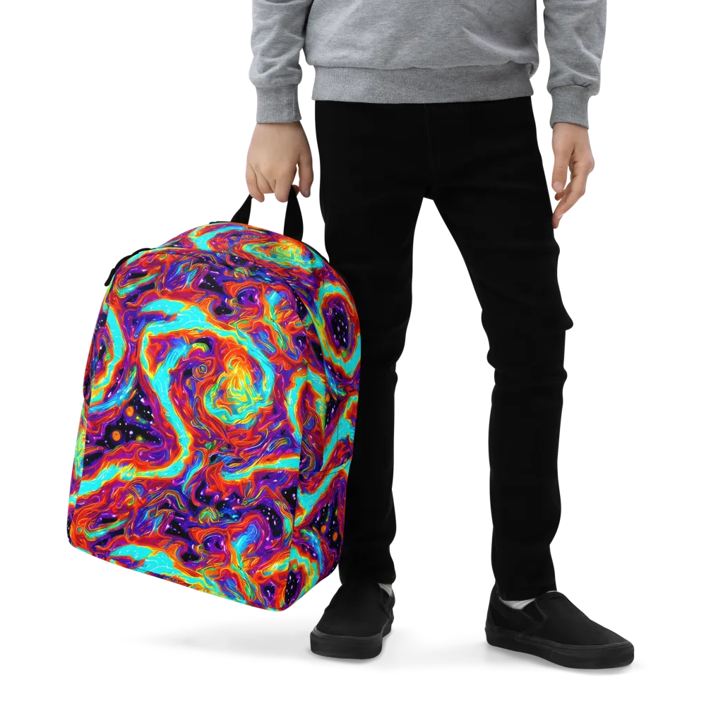 Spectrum On Fire on Minimalist Backpack — Zoomed-in