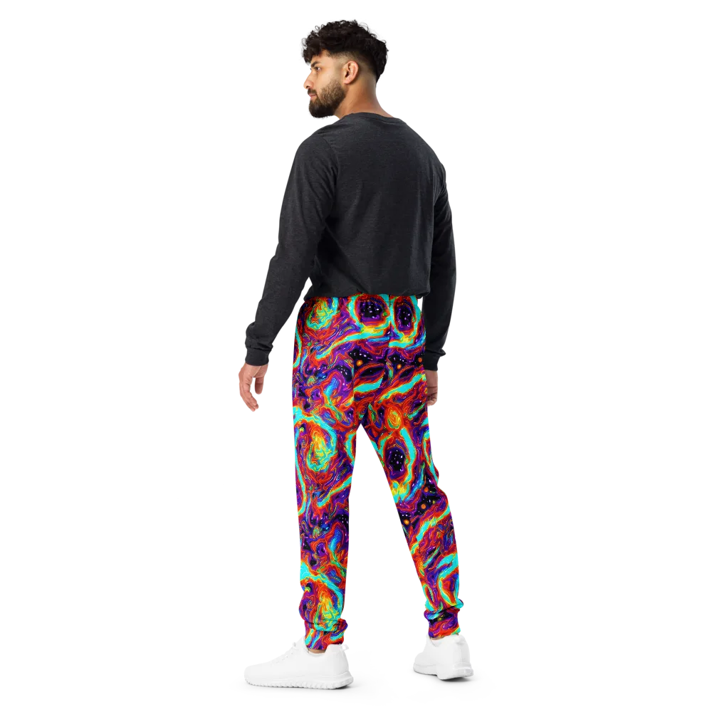 Spectrum On Fire on Men's Joggers — Back