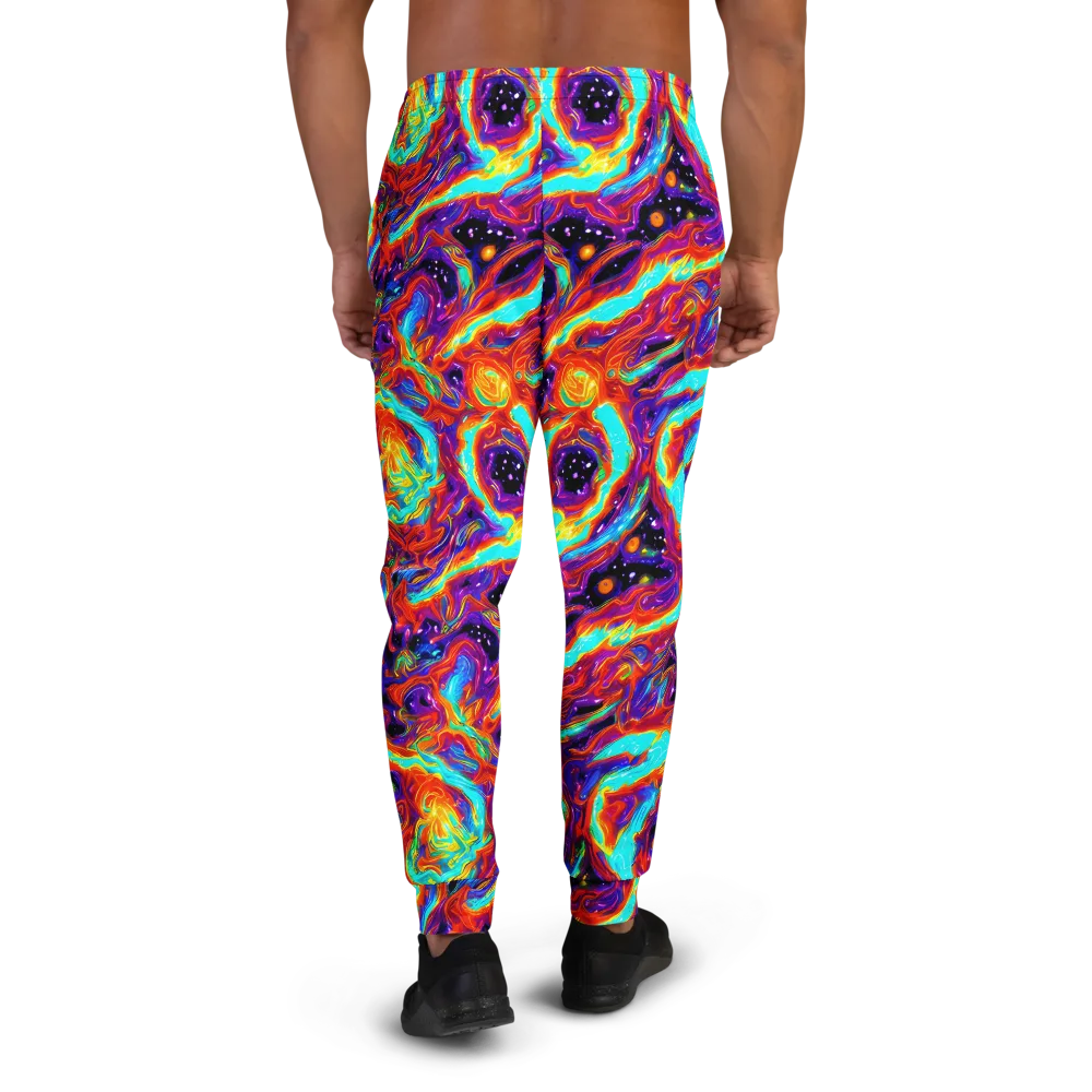 Spectrum On Fire on Men's Joggers — Back