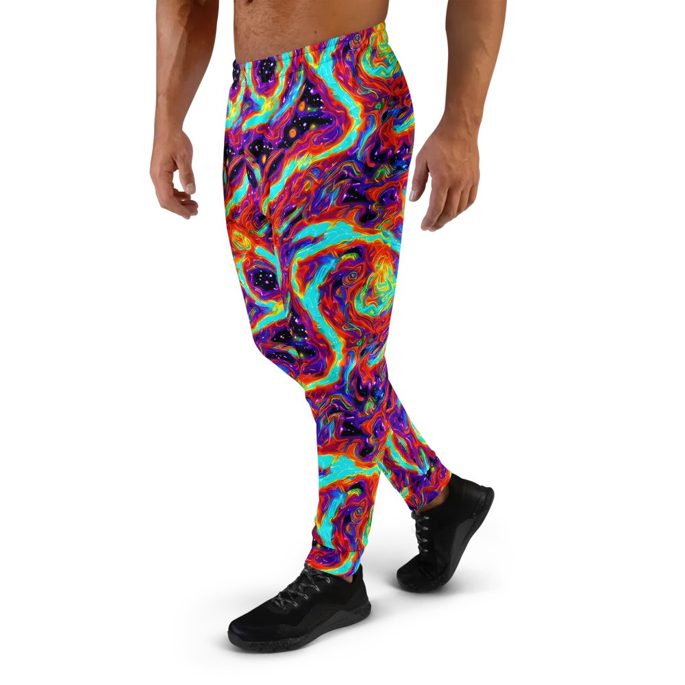 Spectrum On Fire on Men's Joggers — Left