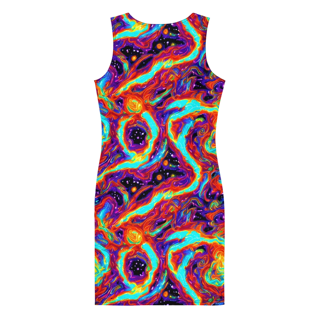 Spectrum On Fire on Bodycon Dress — Back
