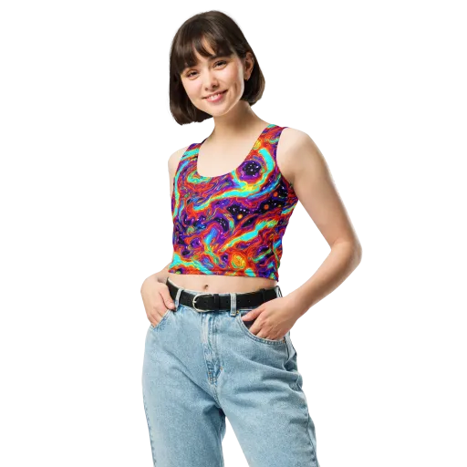 Spectrum On Fire on a Crop Top