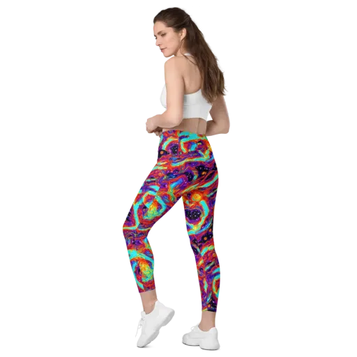 Spectrum On Fire on a Leggings with Pockets
