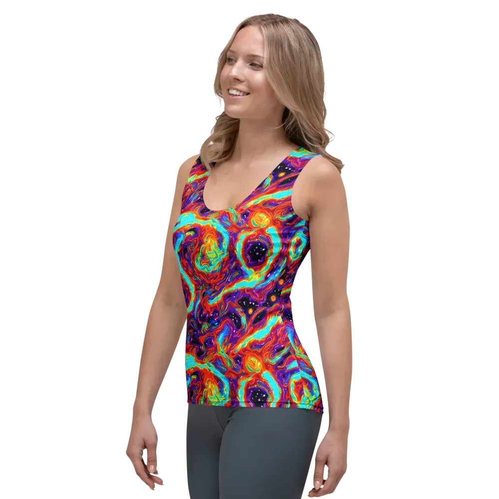 Spectrum On Fire on Women's Tank Top — Left Front