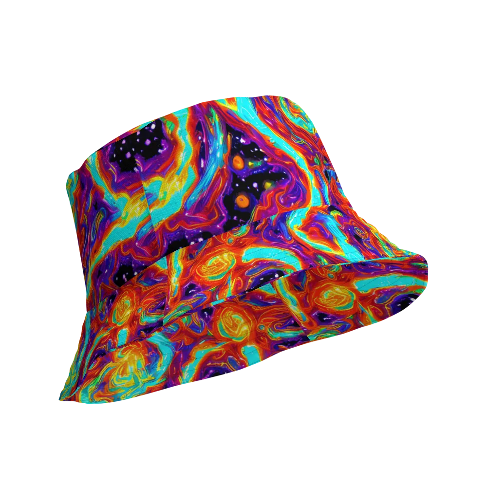Spectrum On Fire on Reversible Bucket Hat — Product details Outside