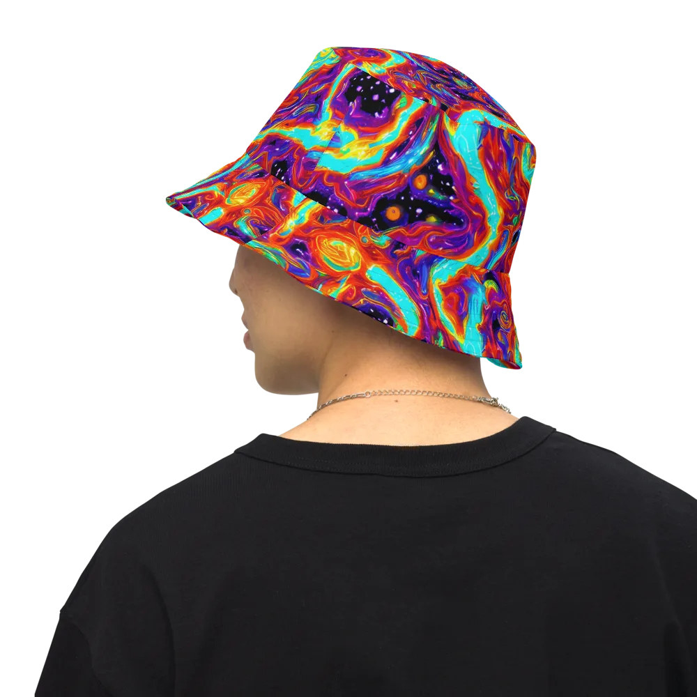 Spectrum On Fire on Reversible Bucket Hat — Back Inside