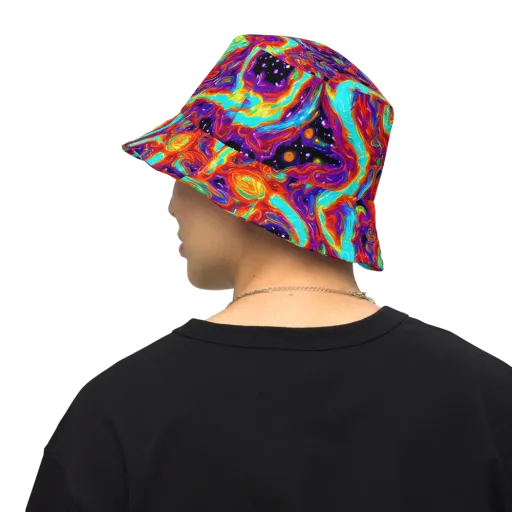 Spectrum On Fire on a Reversible Bucket Hat