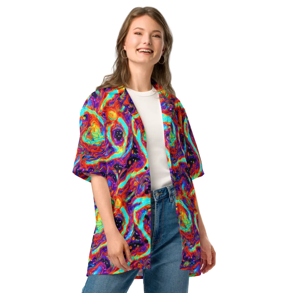 Spectrum On Fire on Button Shirt — Front