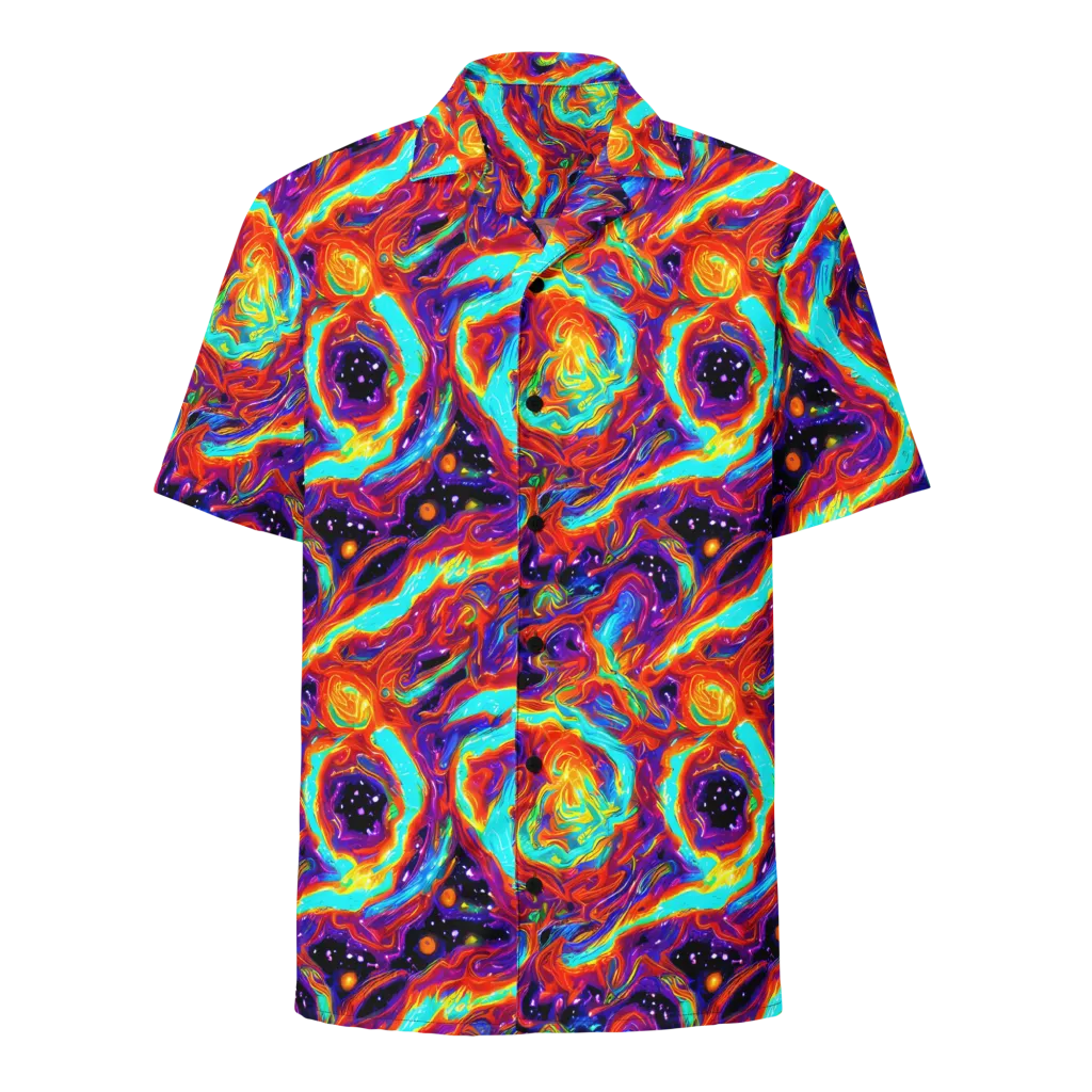 Spectrum On Fire on Button Shirt — Front