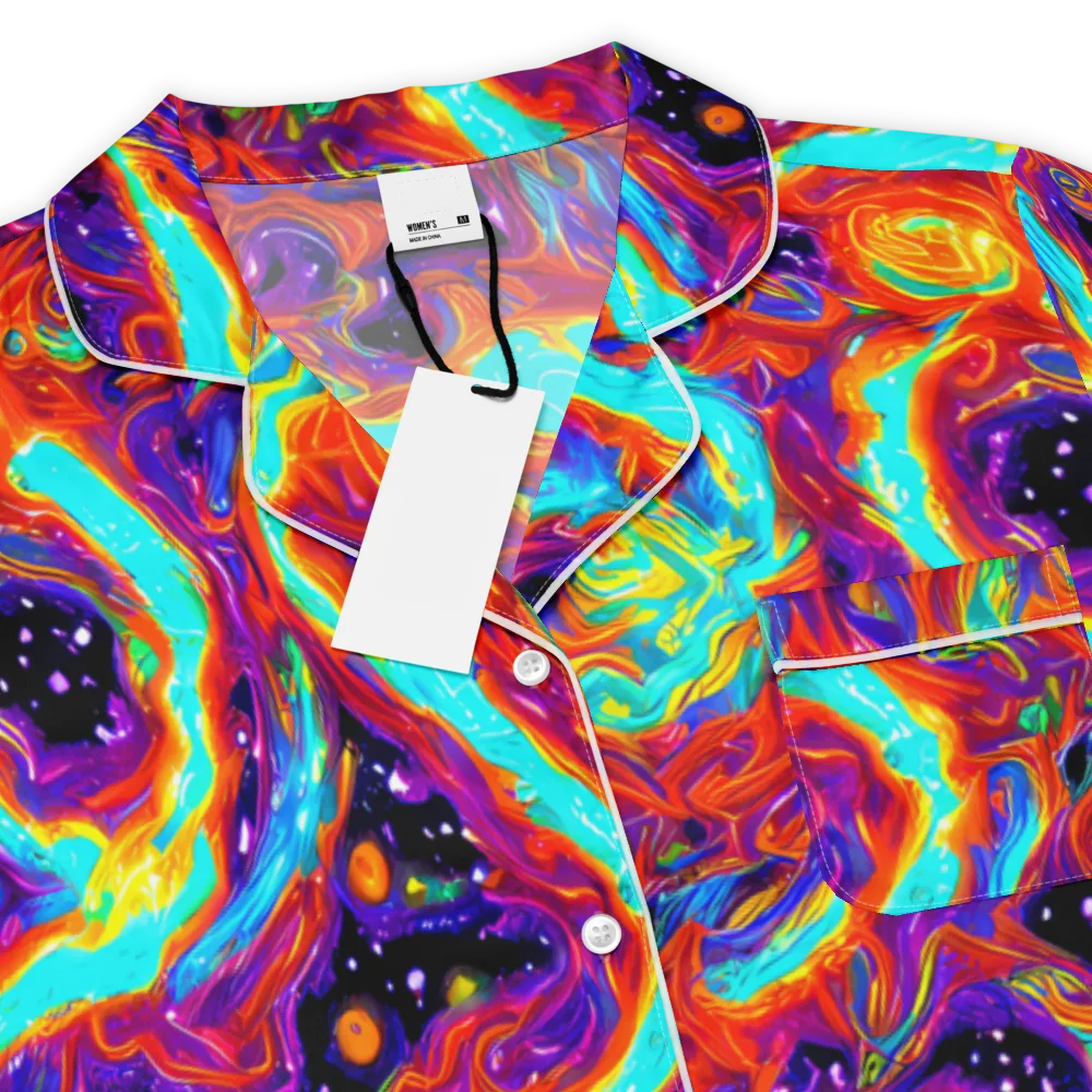 Spectrum On Fire on Women's Short Sleeve Pajama Top — Product details