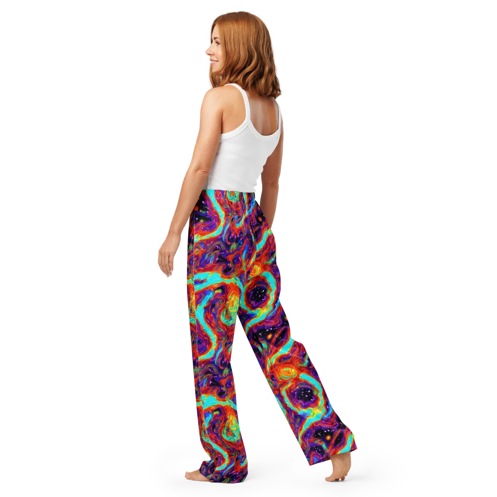 Spectrum On Fire on Women's Pajama Pants — Back