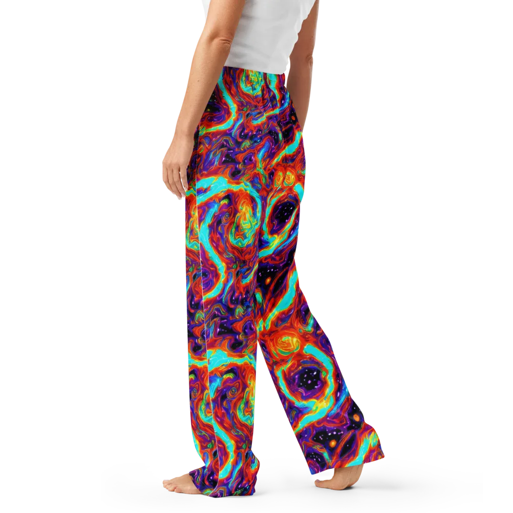 Spectrum On Fire on Women's Pajama Pants — Left