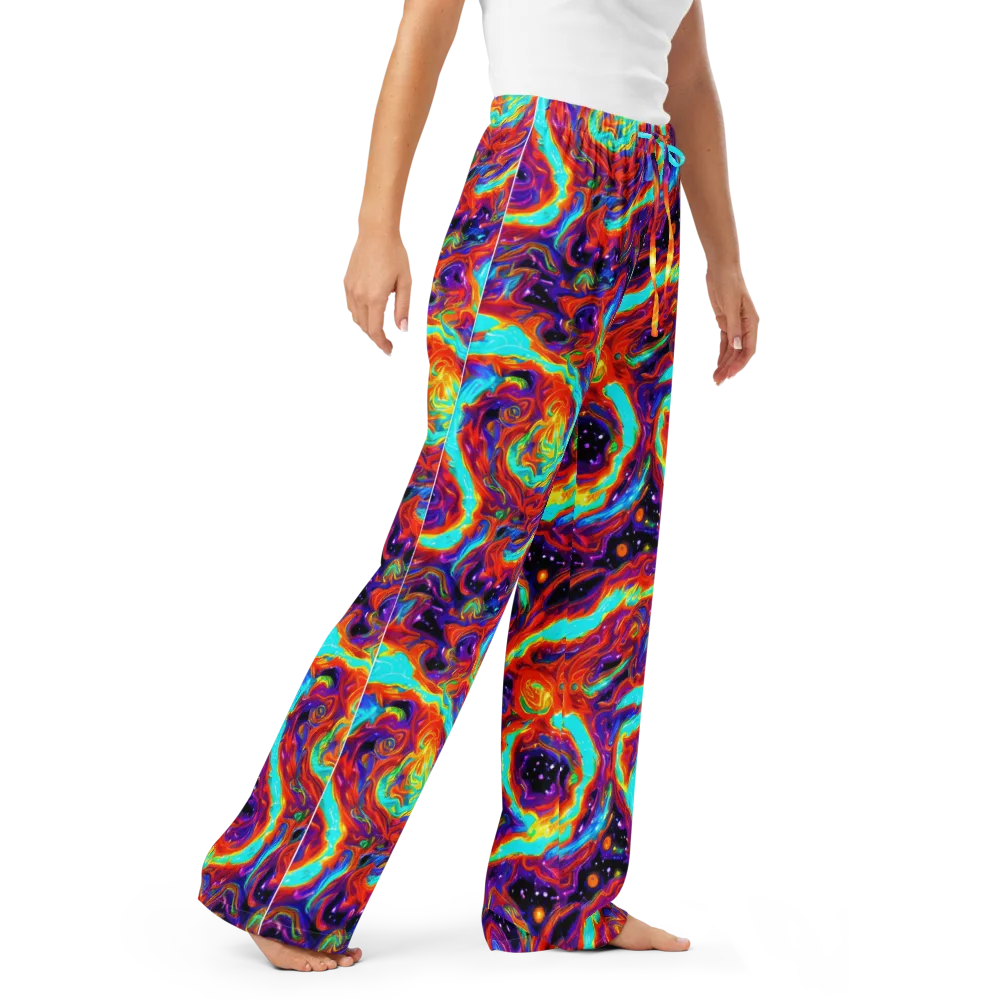 Spectrum On Fire on Women's Pajama Pants — Right Front
