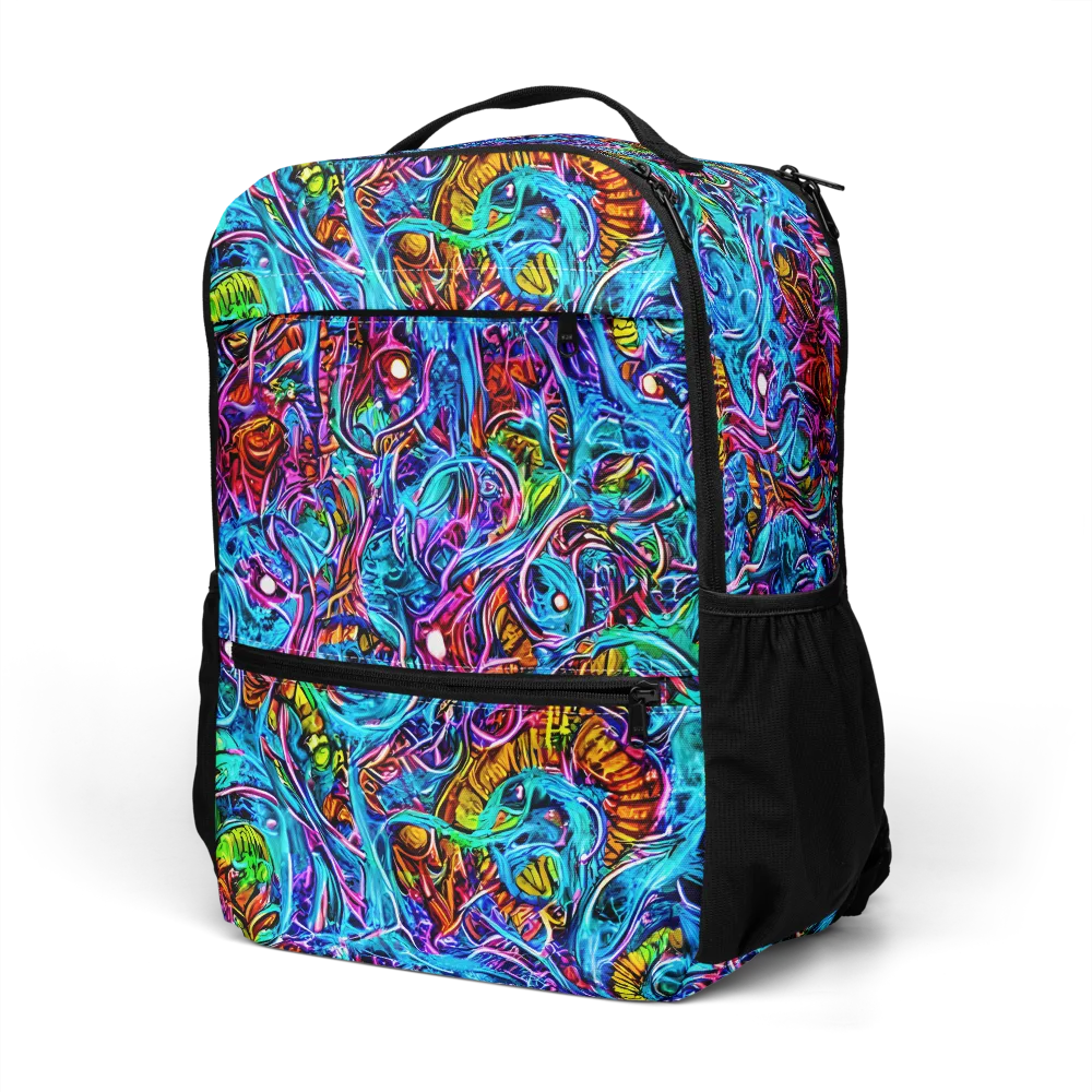 Synthetic Ocean on Utility Backpack — Left Front