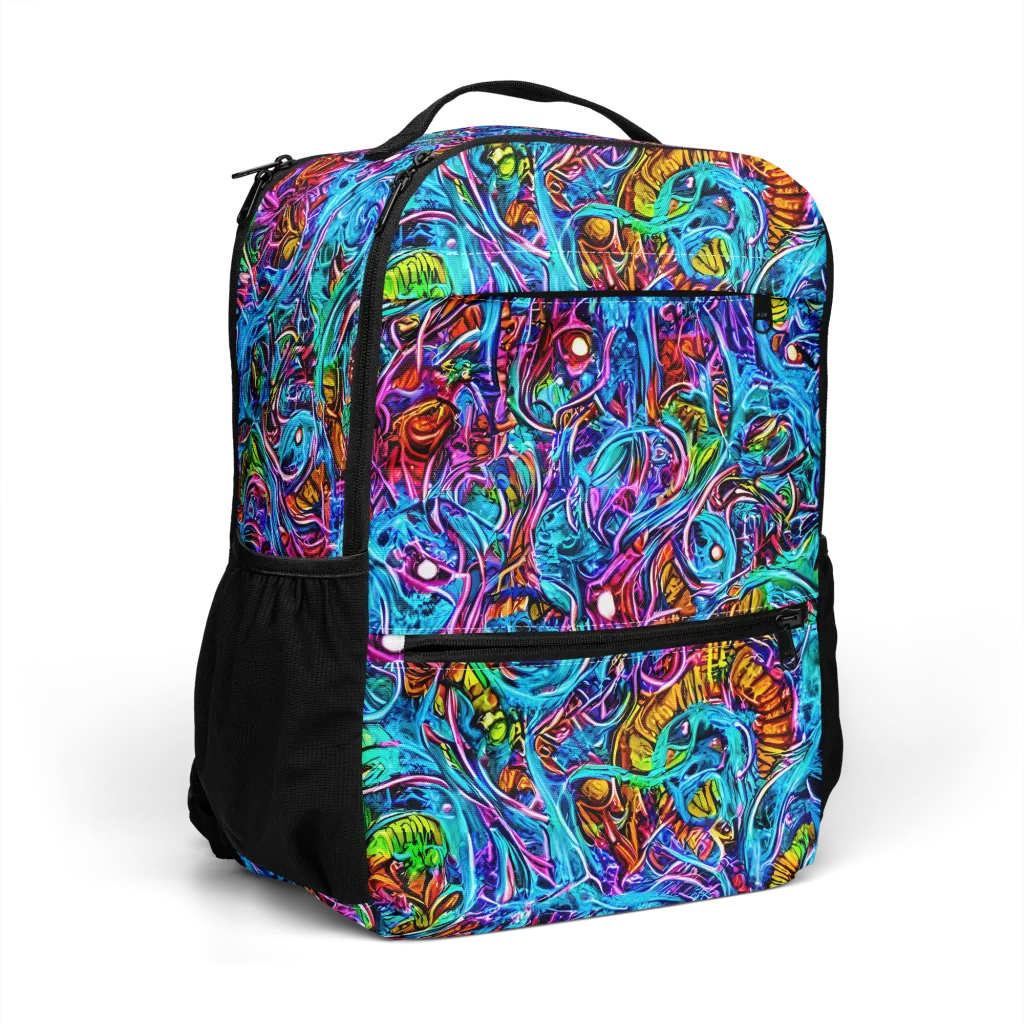 Synthetic Ocean on Utility Backpack — Right Front