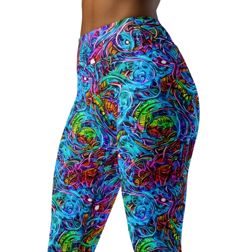Synthetic Ocean on a Yoga Leggings