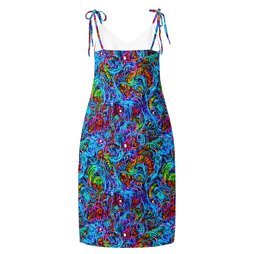 Synthetic Ocean on Slip Dress — Back