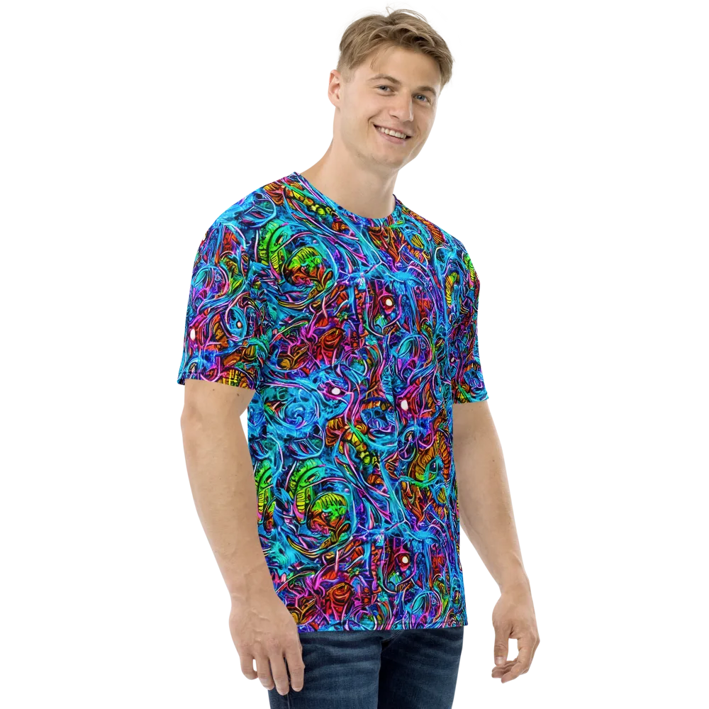 Synthetic Ocean on Men's Crew Neck T-Shirt — Right
