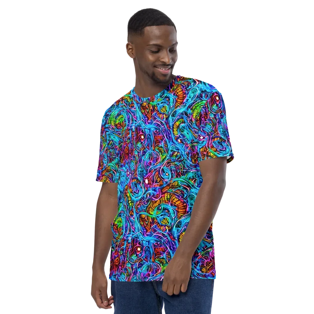 Synthetic Ocean on Men's Crew Neck T-Shirt — Left