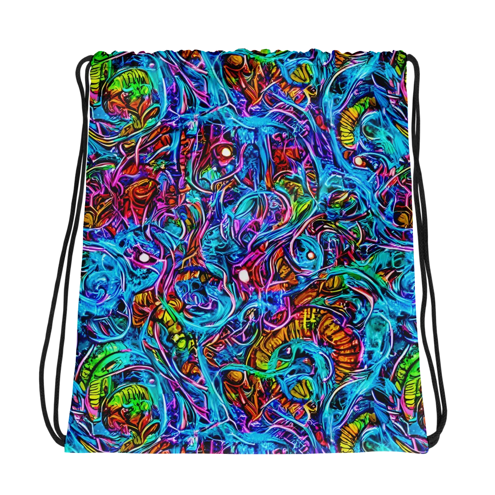 Synthetic Ocean on Drawstring Bag — Photo