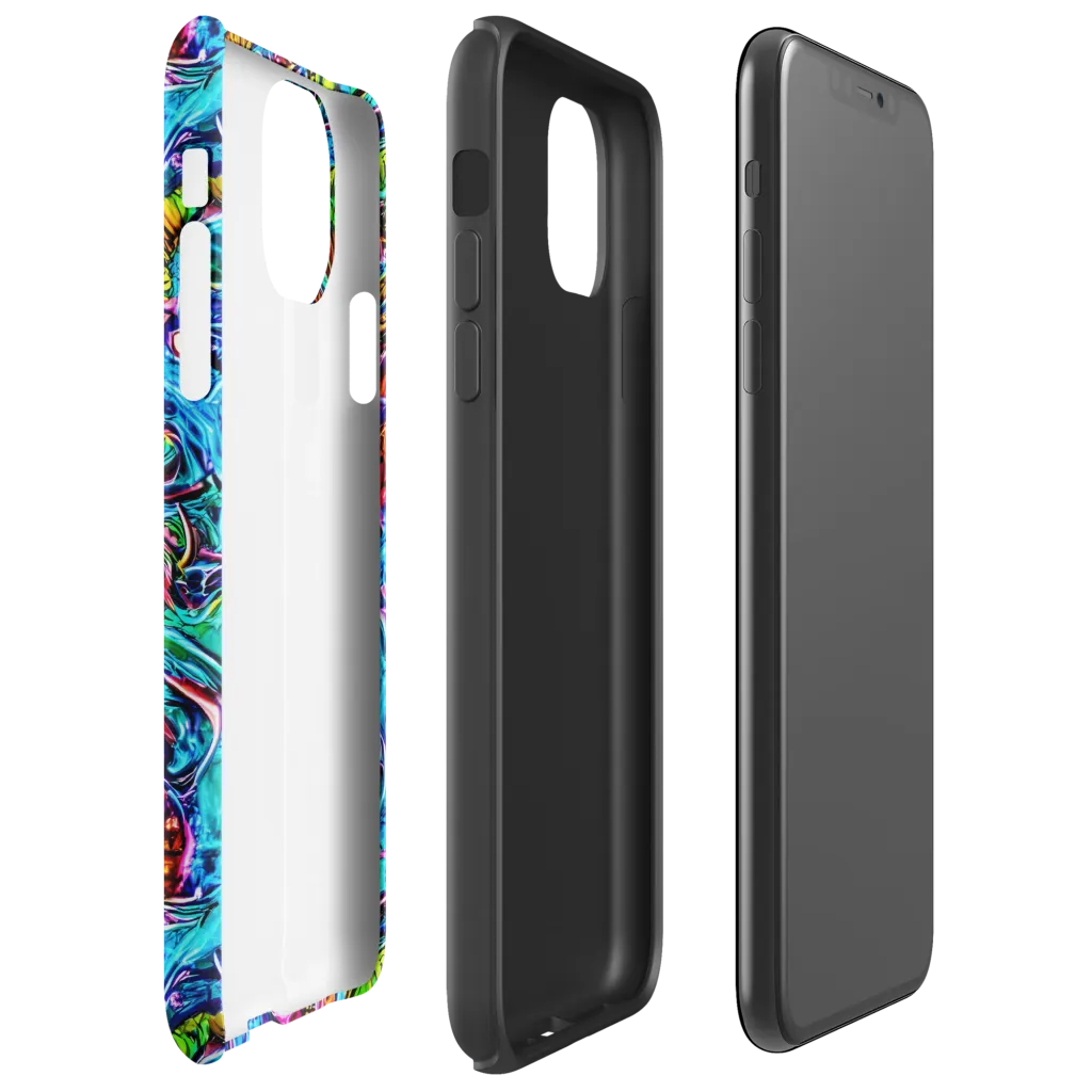 Synthetic Ocean on Tough Case for iPhone® — Right