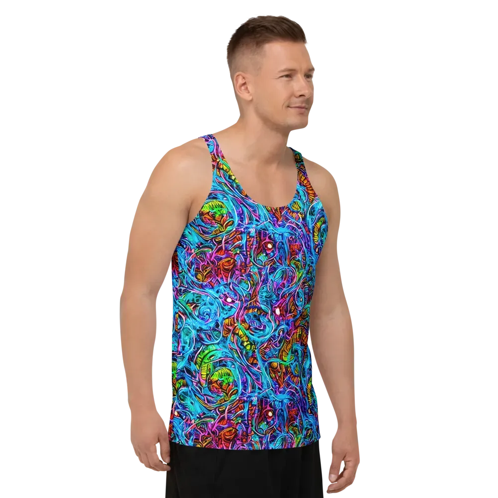 Synthetic Ocean on Men's Tank Top — Right Front
