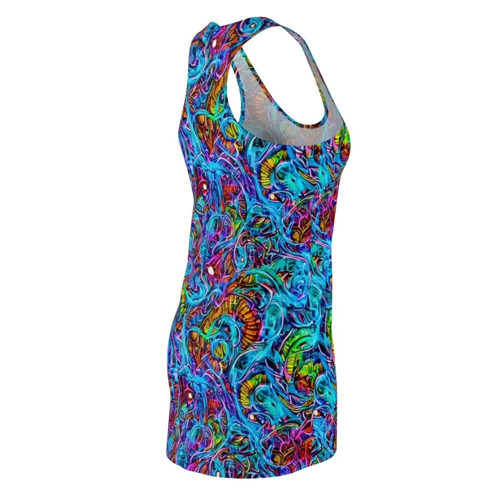 Synthetic Ocean on Racerback Dress — Back Side
