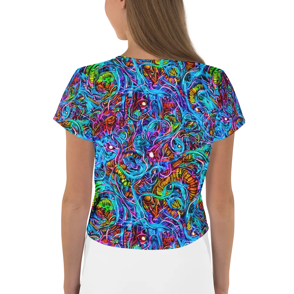Synthetic Ocean on Crop Tee — Back
