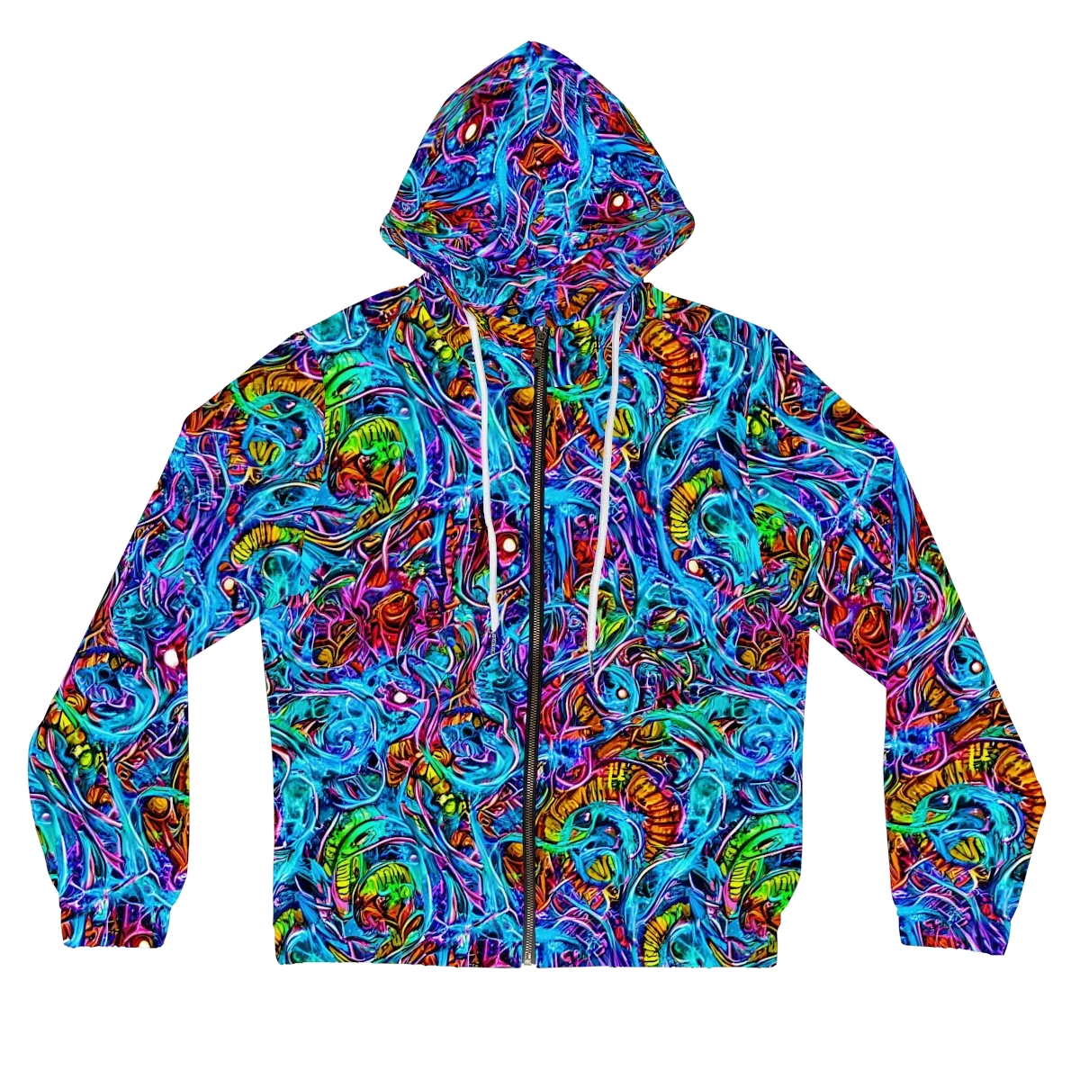 Synthetic Ocean on Women's Full-Zip Hoodie — Front
