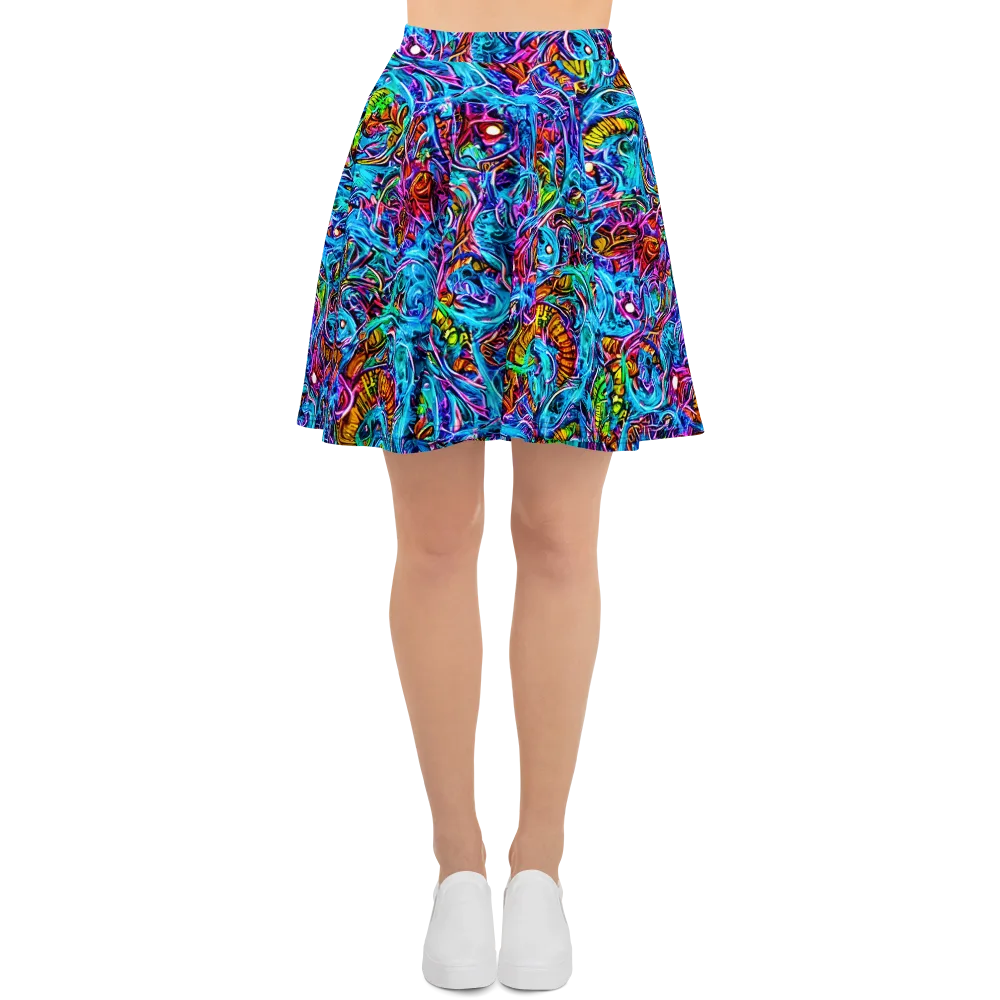 Synthetic Ocean on Skater Skirt — Front