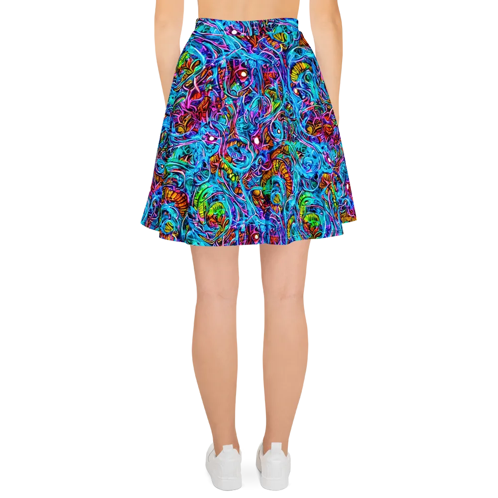 Synthetic Ocean on Skater Skirt — Back