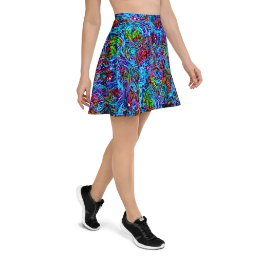 Synthetic Ocean on a Skater Skirt