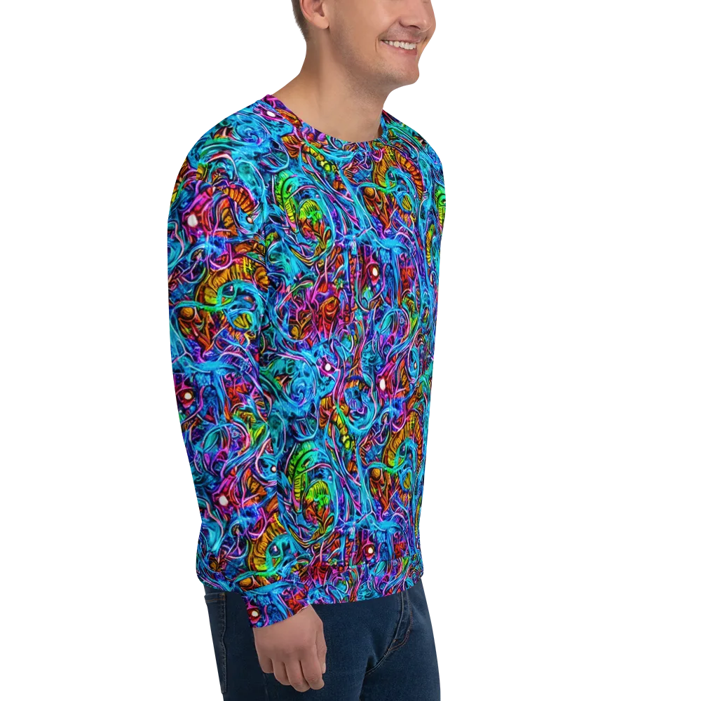 Synthetic Ocean on Sweatshirt — Right Front
