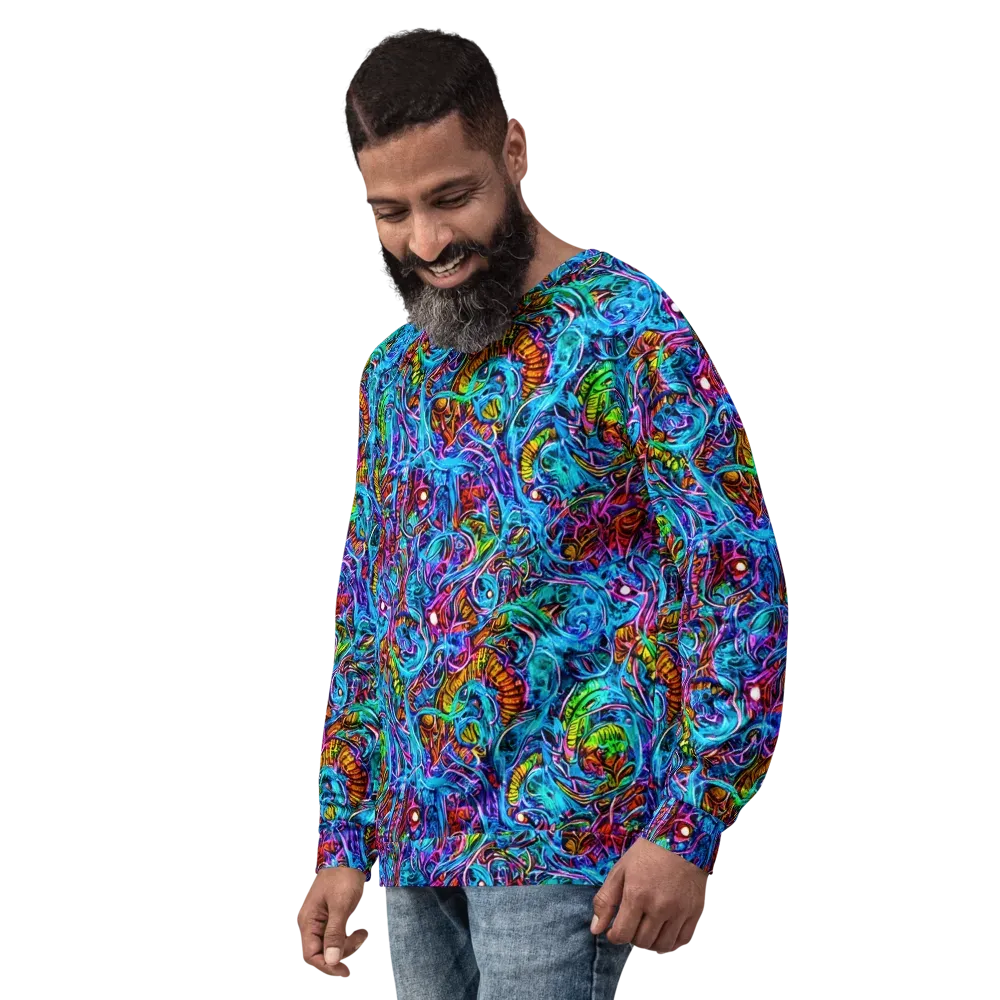 Synthetic Ocean on Sweatshirt — Left Front