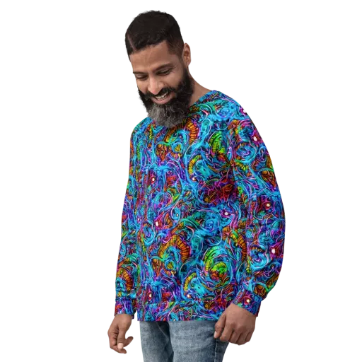 Synthetic Ocean on a Sweatshirt