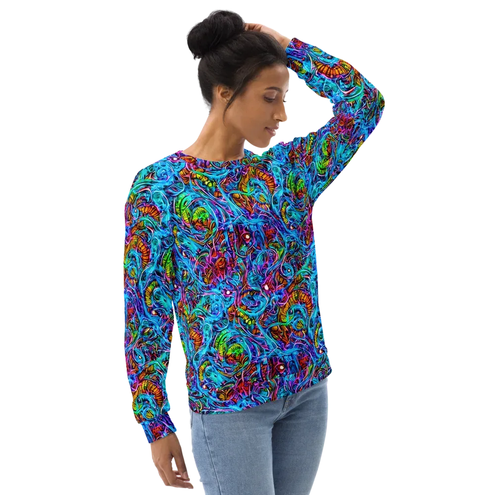 Synthetic Ocean on Sweatshirt — Right Front