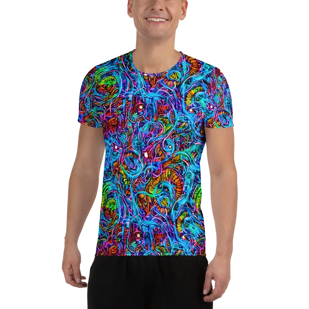 Synthetic Ocean on Men's Athletic T-Shirt — Front