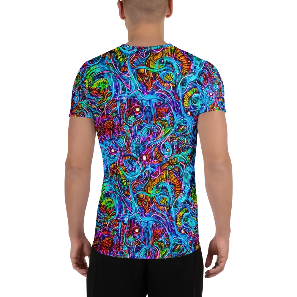 Synthetic Ocean on Men's Athletic T-Shirt — Back