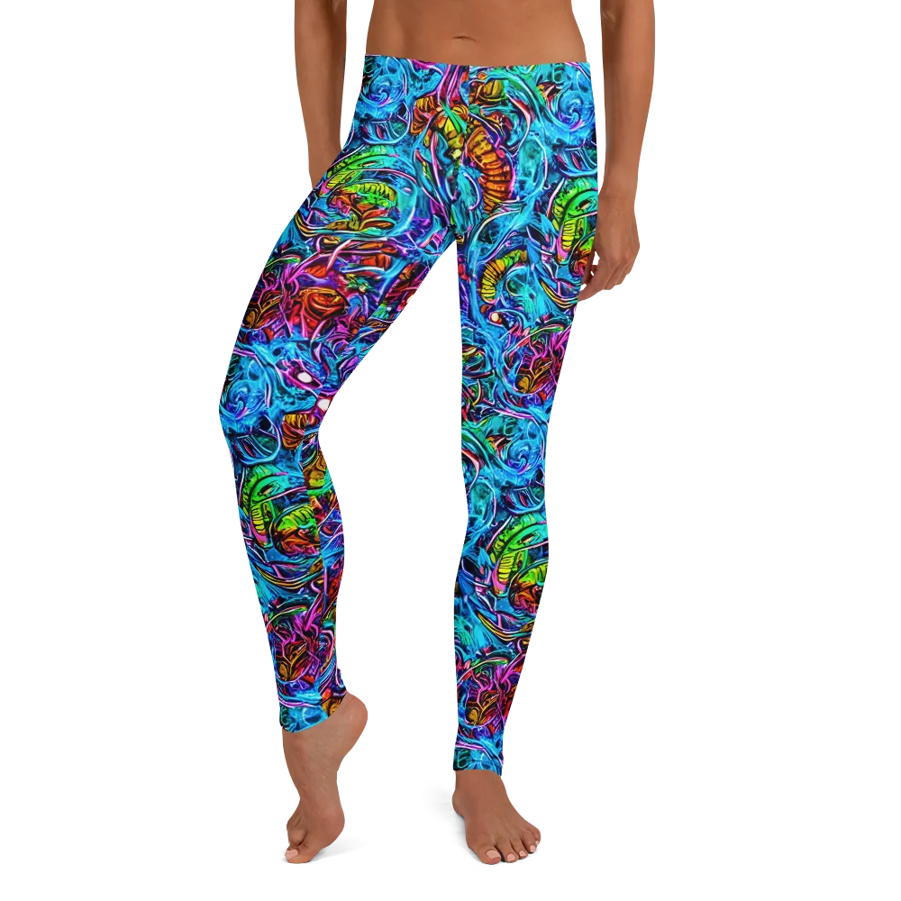 Synthetic Ocean on Leggings — Front