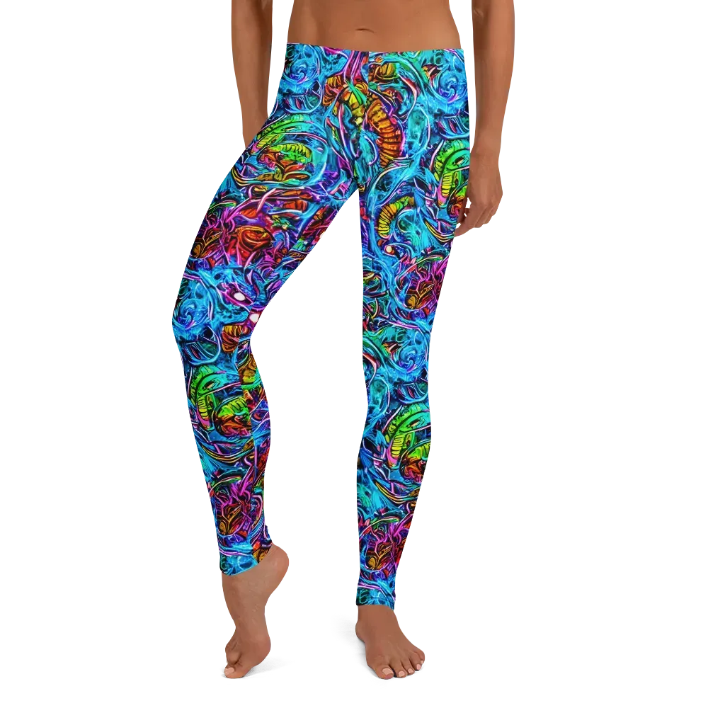 Synthetic Ocean on Leggings — Front