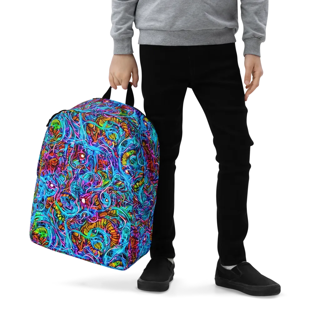 Synthetic Ocean on Minimalist Backpack — Zoomed-in