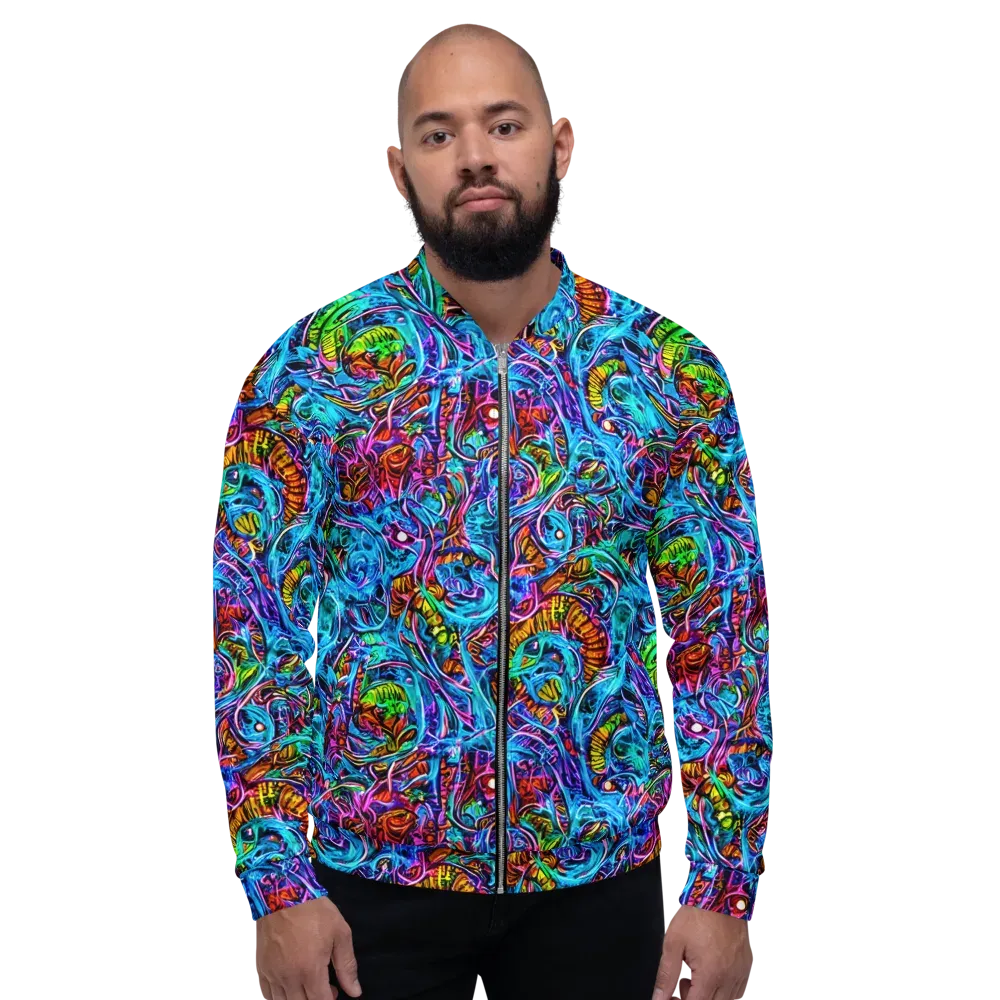 Synthetic Ocean on Bomber Jacket — Front