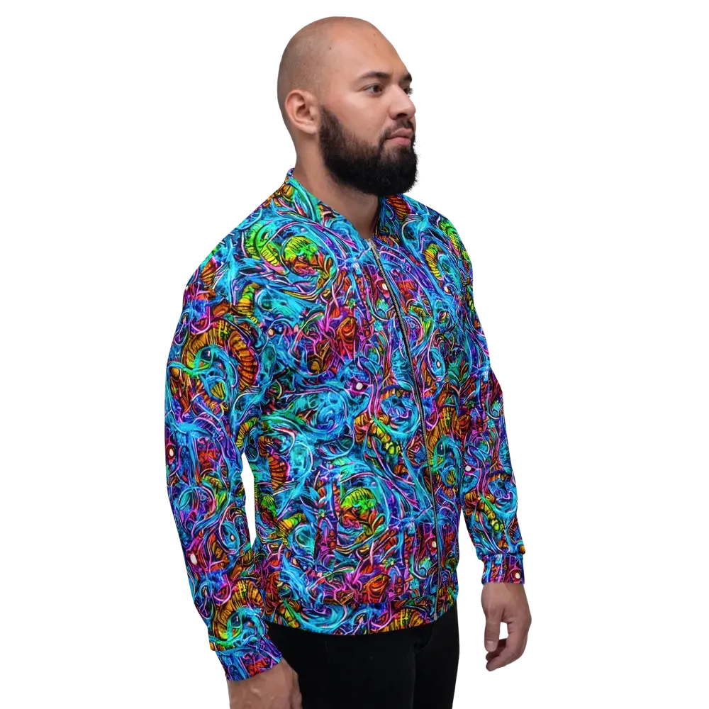 Synthetic Ocean on Bomber Jacket — Right