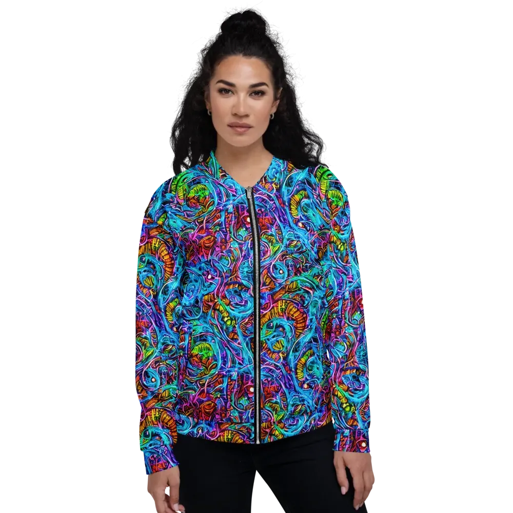 Synthetic Ocean on Bomber Jacket — Front