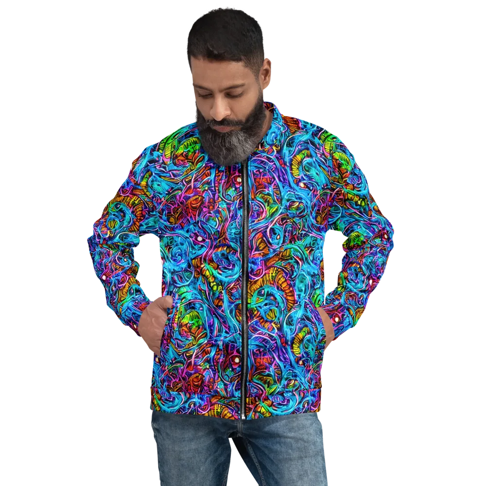 Synthetic Ocean on Bomber Jacket — Front