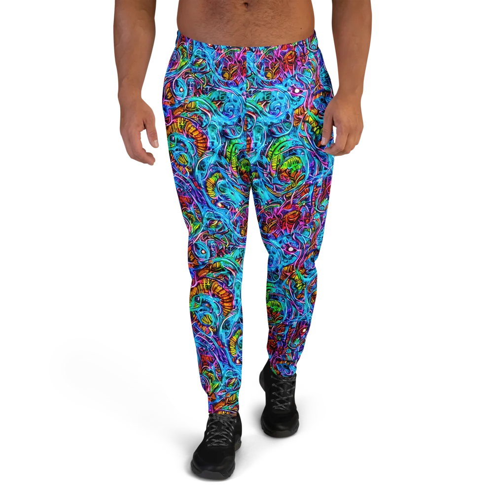 Synthetic Ocean on Men's Joggers — Front