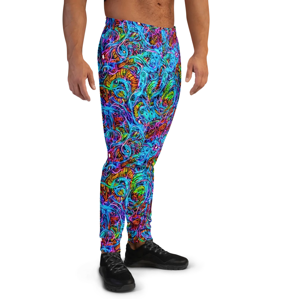 Synthetic Ocean on Men's Joggers — Right